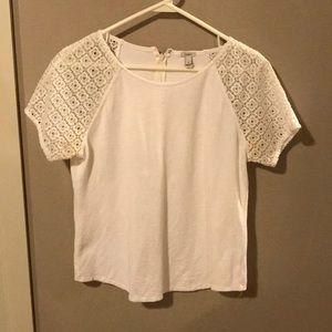 J.Crew Eyelet Sleeve Top